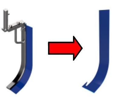 Лезвие скребка миксера STARMIX PL40 арт. PLAN040142A