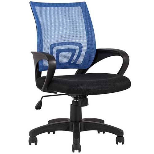 Кресло офисное TopChairs Simple, синее УТ000004217